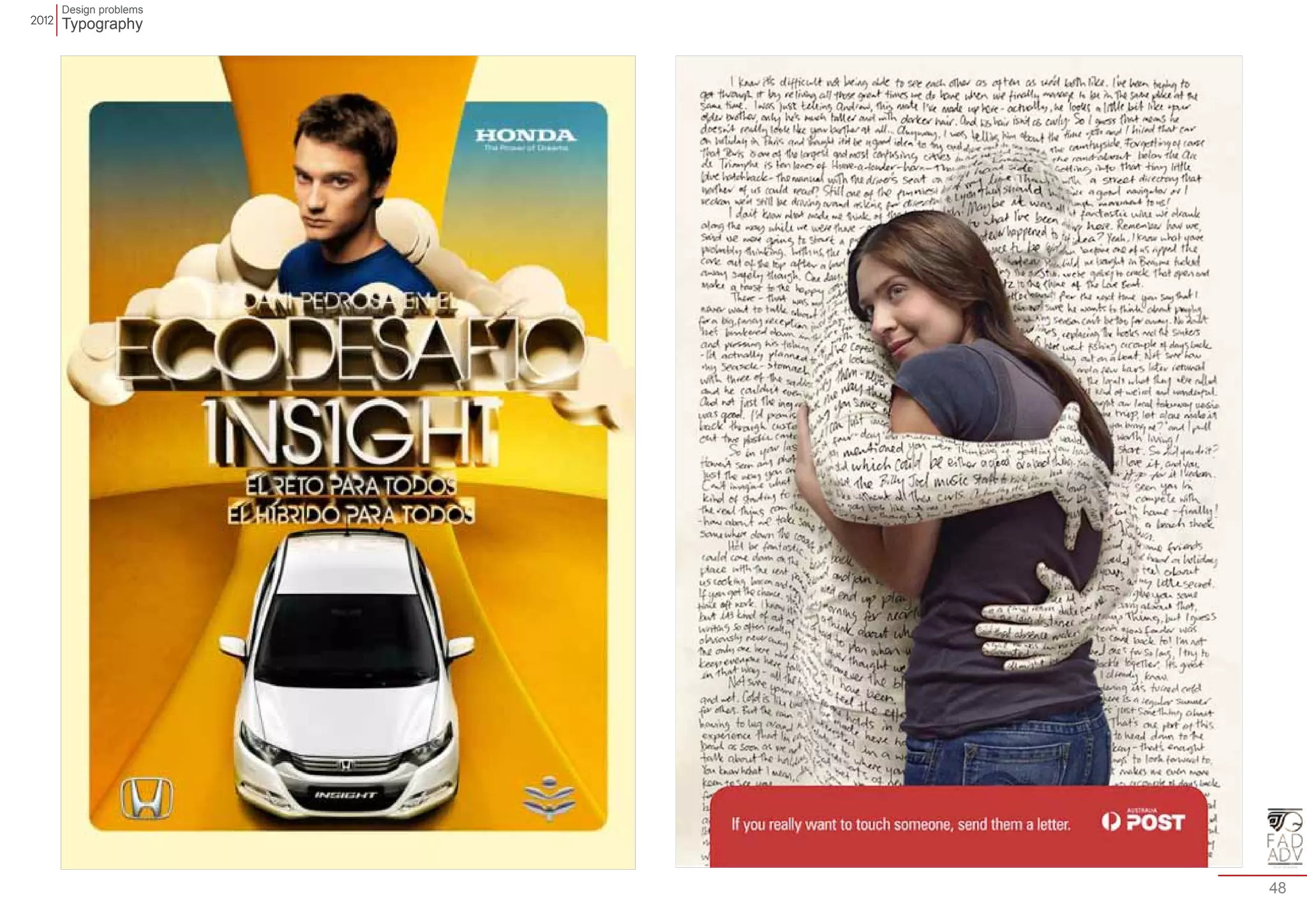 Design problems 
Typography 
48 
 