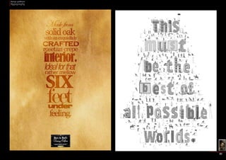 Design problems 
Typography 
21 
 