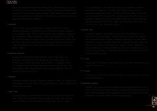 Design problems 
Typography 
35 
allows adjustments between individual letters, letter spacing is applied 
to a block of text as a whole. Letter spacing is sometimes referred to as 
tracking or track kerning. Letter spacing is often adjusted to open up the 
look of a typeface or to add drama to a headline by stretching it across a 
page. Also see kerning, tracking. 
Ligature 
Two or more letters combined into a single letterform. In some 
typefaces, character combinations such as fiend B overlap, resulting 
in an unsightly shape. The fi and fl ligatures were designed to improve 
the appearance of these characters. Letter combinations such as ff, ffi, 
and ffl are available in Adobe’s expert set fonts and in most Open1’ype 
Pro fonts. Open Type fonts may also have other ligatures designed to 
improve appearance of other letter combinations (such as Th) or for 
artistic effect. 
Multiple master 
A class of PostScript font developed by Adobe that allows you 
to modify and create new fonts based on a particular style. For 
instance, you could create fonts that are bolder or expanded while 
still maintaining the correct proportions, stroke width changes, and 
other subtle design characteristics of the original typeface. Also see 
PostScript, PostScript Type 1. 
Oblique 
A slanting version of a face. Oblique is similar to italic, but without the 
script quality of a true italic. The upright faces are usually referred to as 
roman. Also see italic. 
Open Type 
A cross-platform font file format developed by Adobe and Microsoft. 
Open Type is an extension to the TrueType file format that can now 
support PostScript font data and new typographic features. Based 
on Unicode,Open1’ype fonts may include an expanded character 
set and layout features to provide richer linguistic support and 
advanced typographic control. Feature-rich Adobe Open1’ype fonts 
are distinguished by the word Pro, which is part of the font name and 
appears in application font menus.Open1’ype fonts can be installed 
and used alongside PostScript 1’ype 1 and TrueType fonts. Also see 
Unicode, True type, PostScript 1type 1. 
Optical size 
A specific typeface design that is tailored for the point size it is to 
be used at Several of Adobe’s Open1’ype fonts include four optical 
size variations-caption, regular, subhead, and display-that have been 
optimized for use at specific point sizes. Although the exact intended 
sizes vary by family, the general size. ranges include: caption (6-8 
point), regular (9-13 point),subhead (14-24 point), and display (25-72 
point).Several of Adobe’s Multiple Master fonts also include the ability 
to select an optical size. 
PFB file 
The portion of a Windows PostScript Type 1font that contains the font’s 
outline information. 
PFM file 
The portion of a Windows PostScript Type 1font that contains the font’s 
metria information. 
Paragraph rules 
Graphic lines associated with a paragraph that separate blocks of text. 
Rules are commonly used to separate columns and isolate graphics on a 
page. Some programs allow paragraph styles to be created that include 
paragraph rules above and/or below the paragra.ph. 
 
