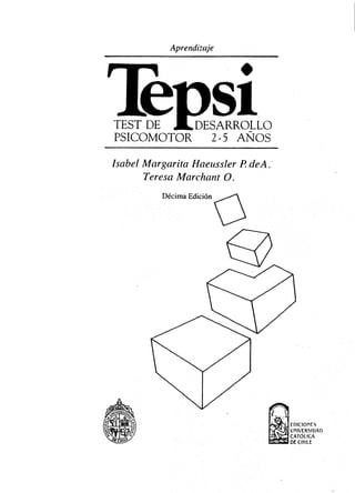 TEPSI, Test de Desarrollo Psicomotor 2-5 años
