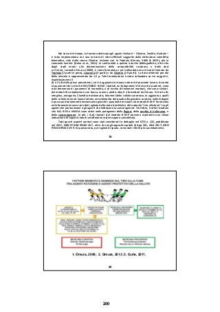 Nel corso del tempo, la frazione dedicata agli agenti chelanti – Cilantro, Zeolite, Haritaki –
è stata implementata con una miscela di erbe oﬃcinali suggerite dalla letteratura scientiﬁca
biomedica, cioè dallo stesso Cilantro insieme con la Triphala (Omura, 2006 & 2013), più la
Lawsonia inermis (Guha et al., 2011). In conformità a queste ricerche bibliograﬁche, oltre che
degli studi mirati alla determinazione della compatibilità reciproca e delle dosi
ottimali, secondo Omura (2006), è stata formulata e poi collaudata una miscela formata da
Triphala (2 parti in peso), Lawsonia (3 parti) e da Cilantro (10 parti). La dose ottimale pro diep ( p p ), ( p ) ( p ) p
della miscela è rappresentata da 1,5 g. Tale formulazione è stata collaudata su tre soggetti,
rispettivamente il
(I) e il (II) delle prove precedenti, cui si è aggiunto lo stesso autore del presente lavoro. Accanto
ai parametri del ciclo del NO/ONOO di Pall, studiati sui fotogrammi del viso dei pazienti, sono
stati determinati i parametri di normalità, o di rischio di fenomeni morbosi, che sono rivelati
dai moduli di compilazione con bocca, mano o piede, ideati e brevettati da Omura. Si tratta di:
integrina, oncogene, Clamidia trachomatis, telomeri delle cellule cancerose, in aggiunta a quelli
delle cellule normali. Quest’ultimo arricchimento del quadro diagnostico‐curativo nelle indagini
è parso particolarmente interessante giacché i parametri misurati col modulo B‐M‐P forniscono
un’informazione ancor più dettagliata dello stato biochimico del naturale “tiro‐alla‐fune” tra gli
ti h li ti h i ibi l i T l’ lt è til i d
19
agenti che promuovono e gli agenti che inibiscono la cancerogenesi. Tra l’altro, è utile ricordare
che NO, ROS e NMDA sono attivi nella patogenesi della ﬂogosi, della perdita di tolleranza, e
della cancerogenesi. In più, i dati ricavati dal modulo B‐M‐P possono esprimere una chiara
indicazione di segno di lato di un’aﬀezione in ﬁeri oppure consolidata.
Tutti questi aspetti sanitari sono stati considerati in dettaglio nel QTO n. 122, pubblicato
nel 2017, ISBN 978‐88‐99182‐26‐7, oltre che negli appositi capitoli di App 501, ONA 2017, ISBN
978‐88‐99182‐19‐9. In questa nota, per ragioni di spazio, sono stati riferiti più succintamente.
1. Omura, 2006; 2. Omura, 2013; 3. Guha, 2011.
20
200
 