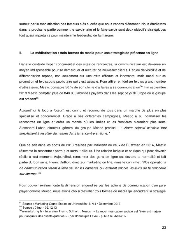 Rencontres occasionnels affiliés