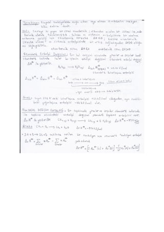 Kimya Mühendisliği Termodinamik Ders Notları 2