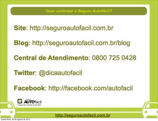 quarta-feira, 29 de agosto de 2012