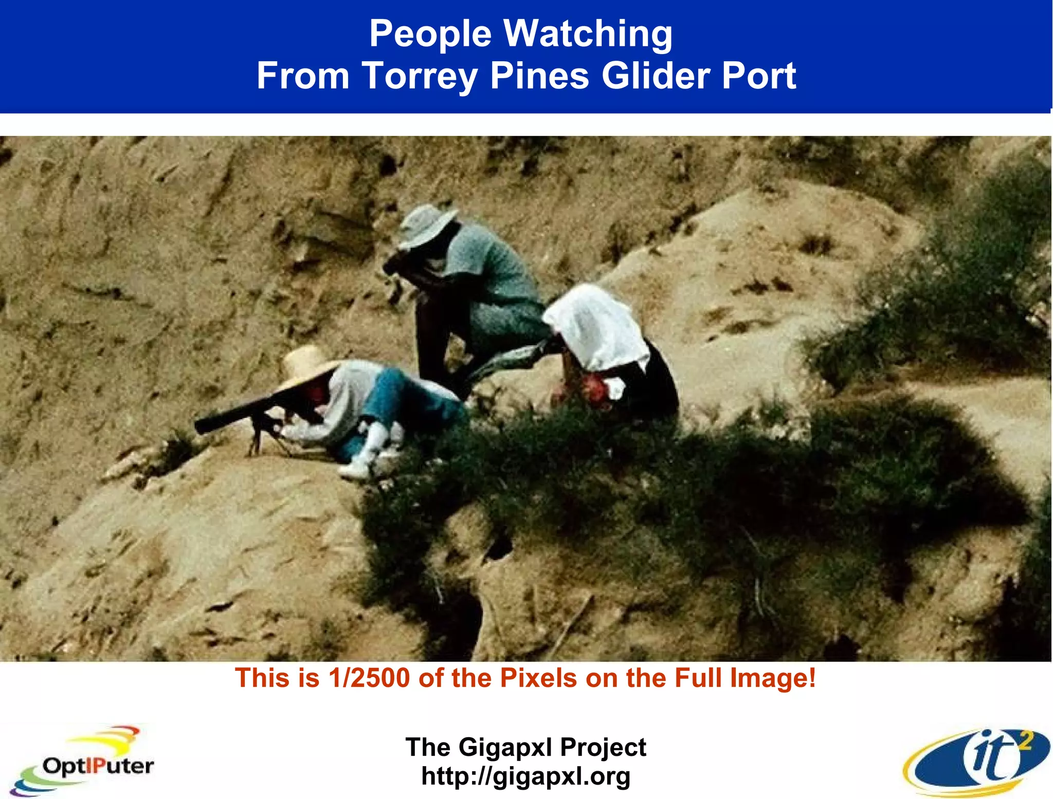 People Watching  From Torrey Pines Glider Port The Gigapxl Project http://gigapxl.org This is 1/2500 of the Pixels on the Full Image! 