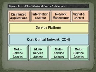 Figure 1: Layered Terabit Network Service Architecture

 