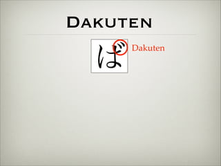 Dakuten 
ばDakuten 
 
