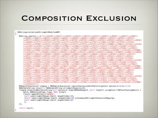 Composition Exclusion 
 