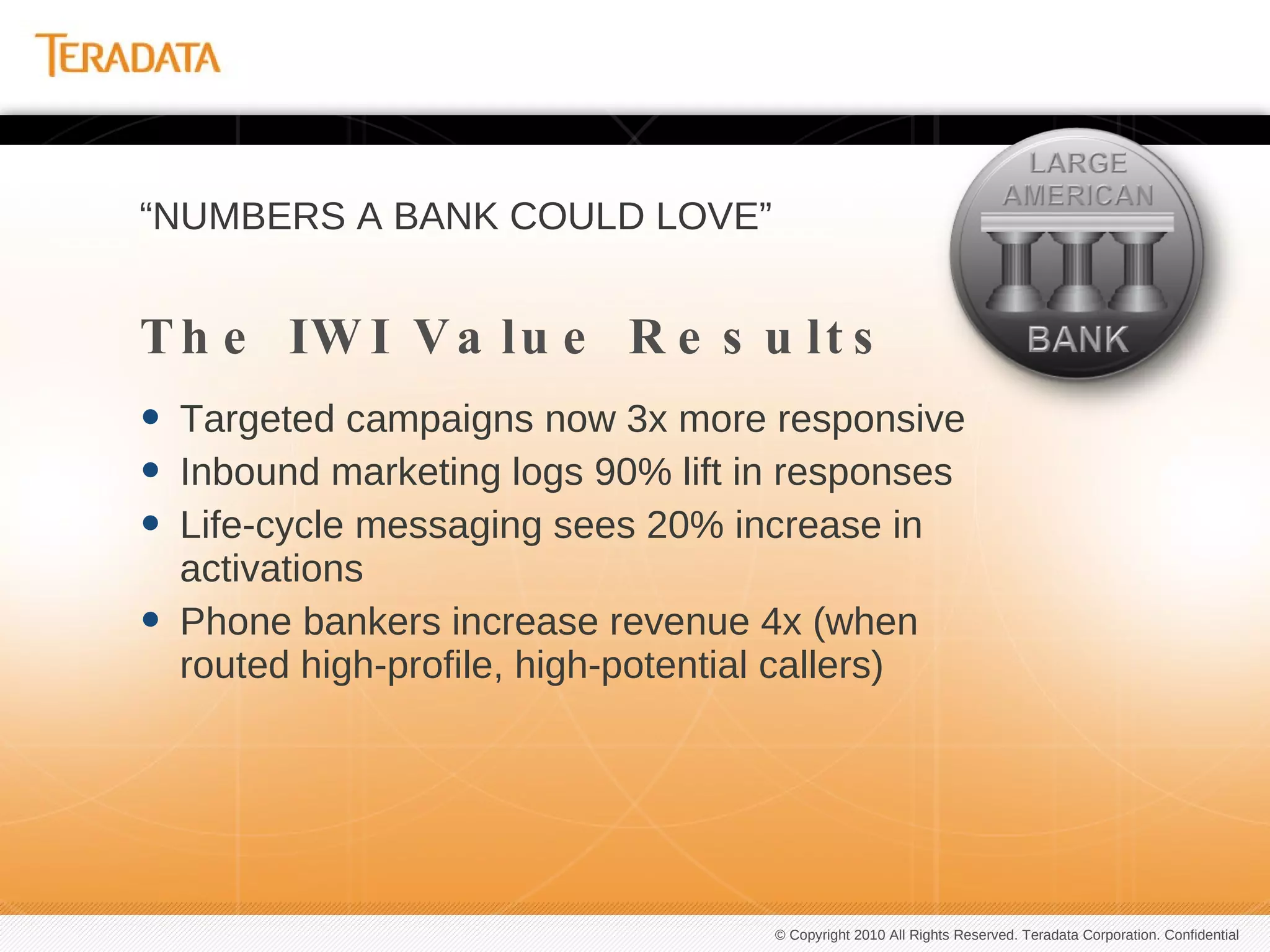 Ties together Business Users needs and IT architecture