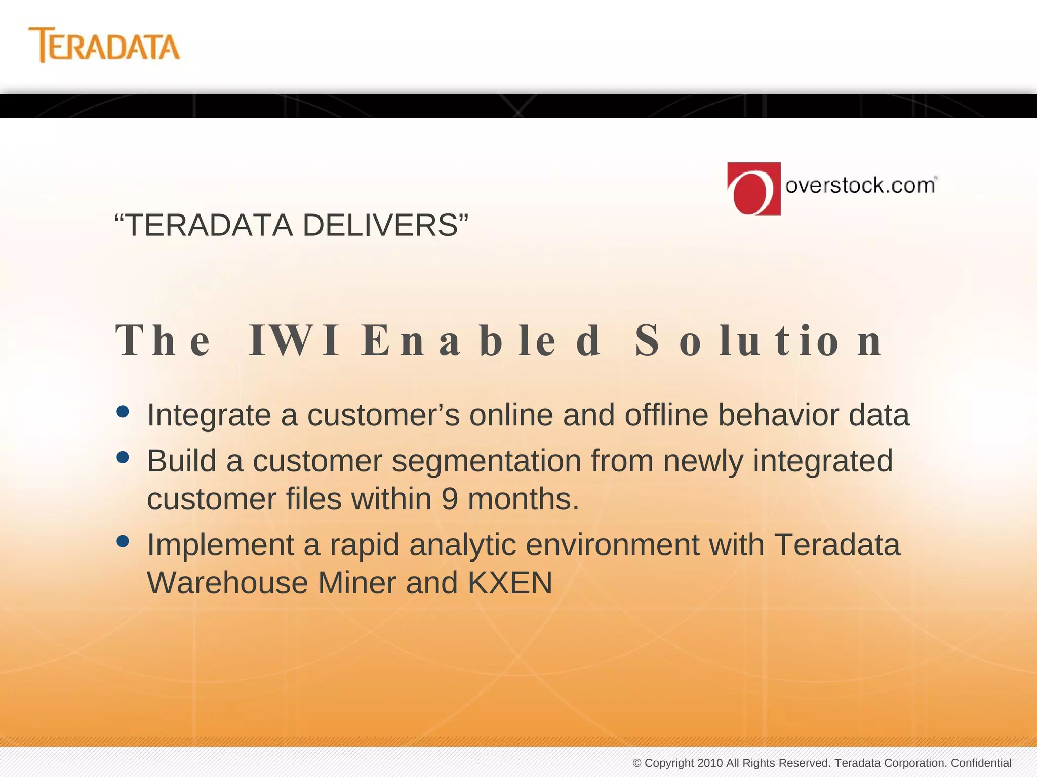  An integrated platform for reporting, analysis and visualization