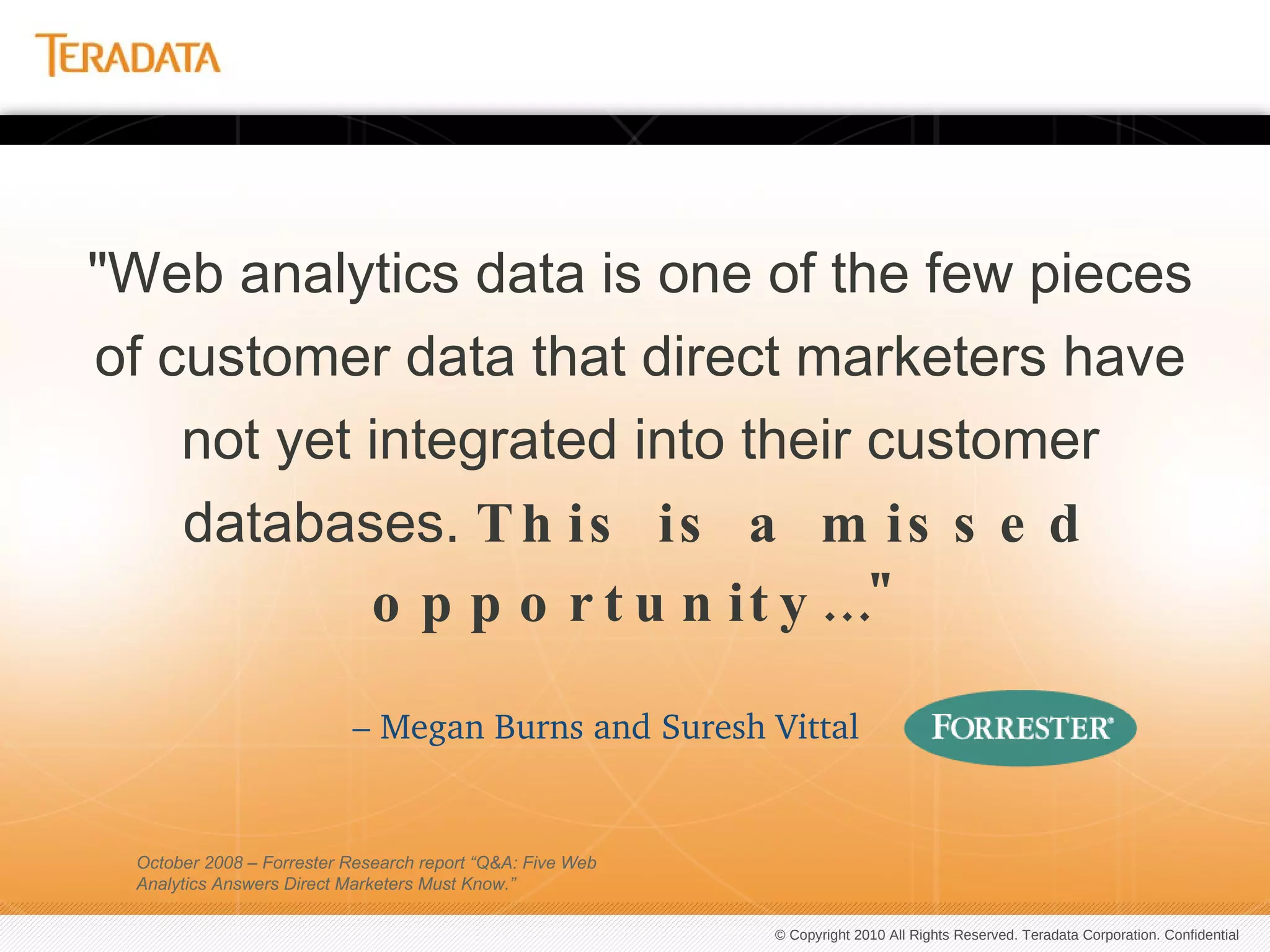 The Value of Data Integration and The Possibilities