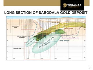 LONG SECTION OF SABODALA GOLD DEPOSIT




                                        21
 