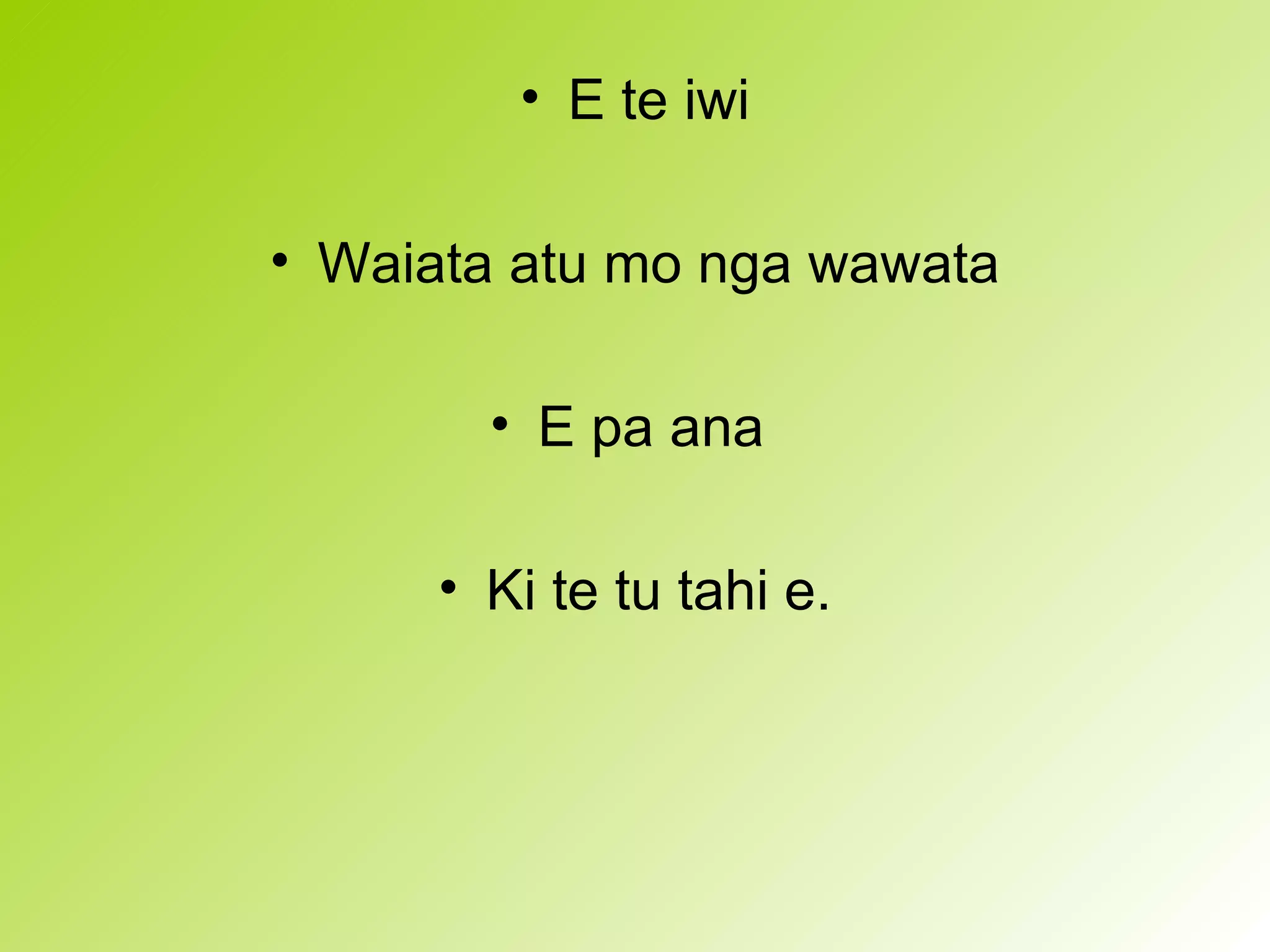 Te rangatahi | PPT