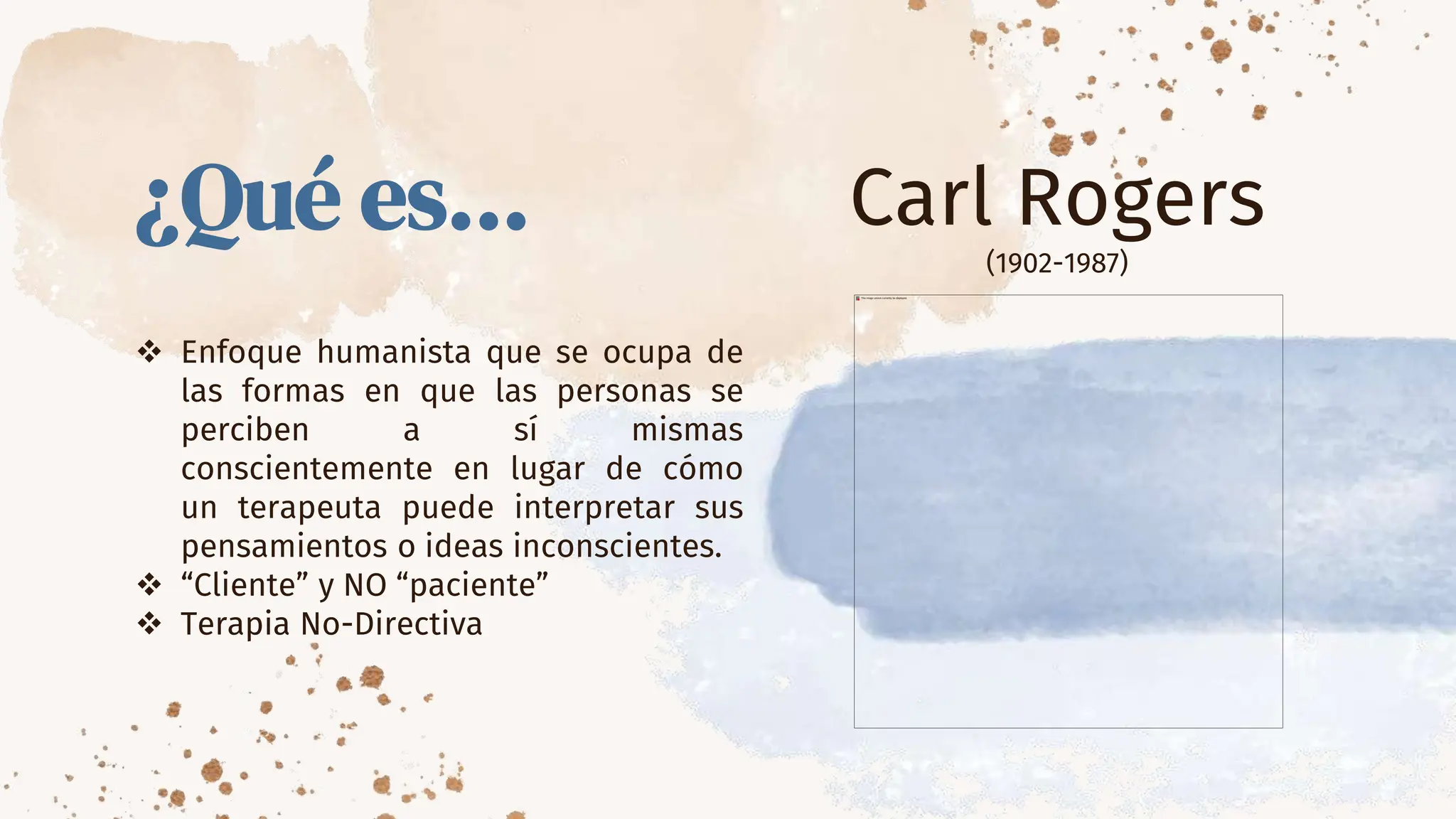 Terapia centrada en el cliente de acuerdo a Carls Rogers | PPTX