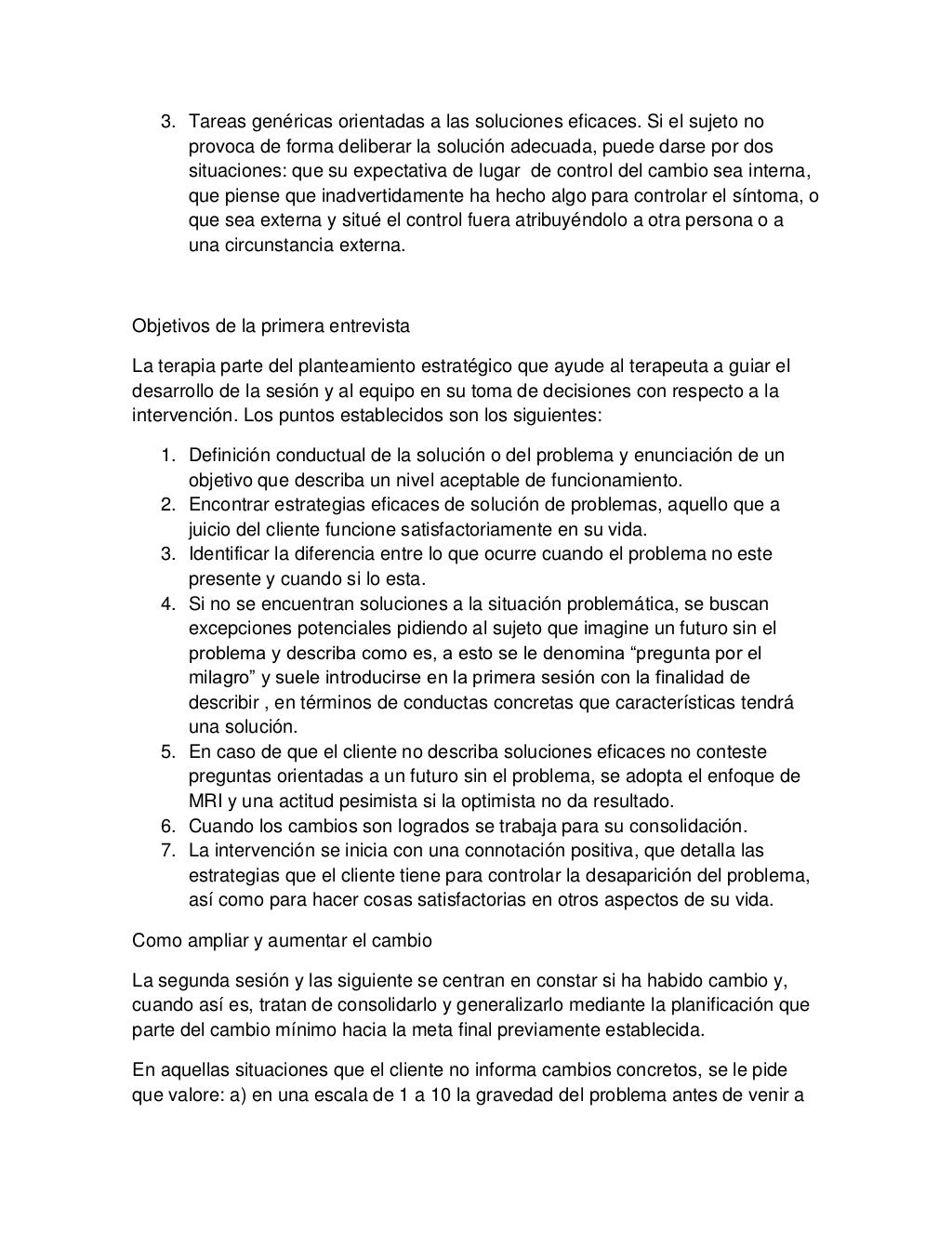 Terapia centrada en soluciones, enfoque estructural, grupo