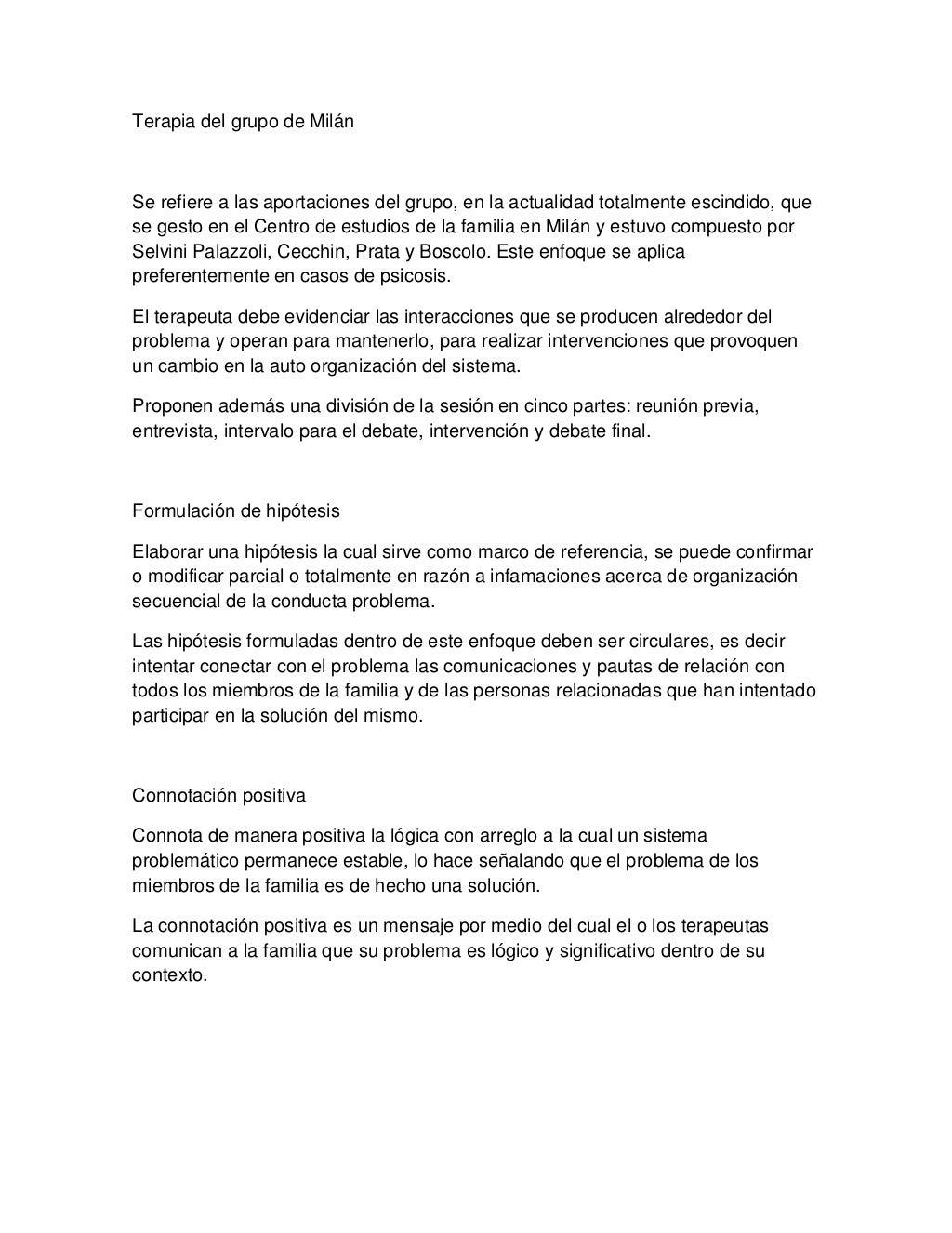 Terapia centrada en soluciones, enfoque estructural, grupo