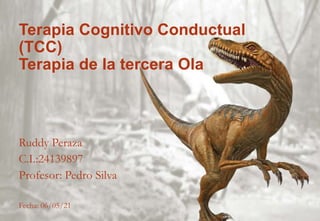 Terapia Cognitivo Conductual
(TCC)
Terapia de la tercera Ola
Ruddy Peraza
C.I.:24139897
Profesor: Pedro Silva
Fecha: 06/05/21
 
