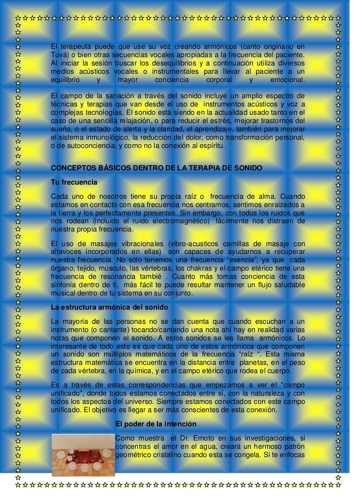 Terapia del sonido Terapia del sonido