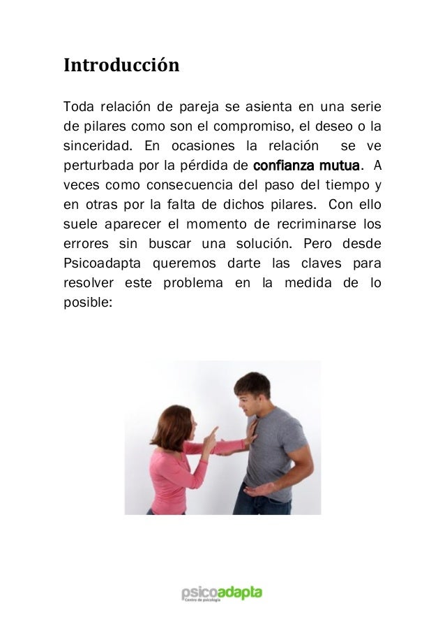 Terapia de pareja Como recuperar la confianza en la pareja