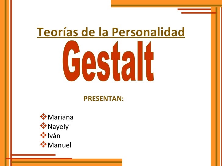 Terapia Gestalt Terapia Gestalt