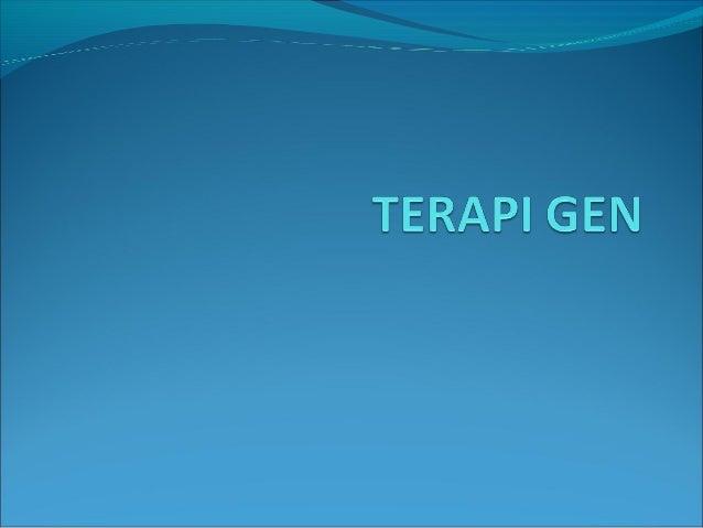 Terapi gen