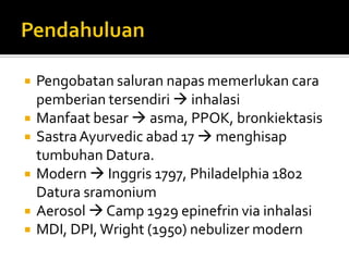 Pod Inhalasi Terapi Inhalasi dr. Anang | PPTX