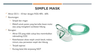 Fio2 Sengan Simple Mask Materi Pembekalan: Pemberian terapi oksigen pada pasien di rumah sakit ...