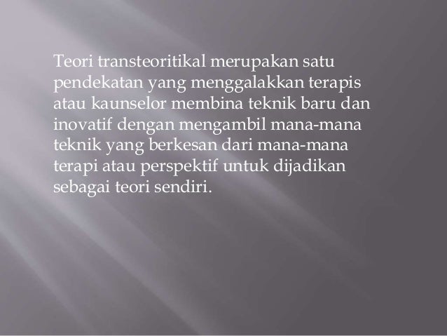 Terapi pendekatan integratif