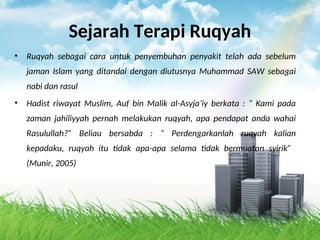 TERAPI SPIRITUAL AGAMA Islam RUQYAH.ppt