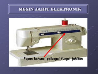 MESIN JAHIT ELEKTRONIK Papan kekunci pelbagai fungsi jahitan 