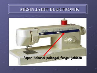 MESIN JAHIT ELEKTRONIK Papan kekunci pelbagai fungsi jahitan 