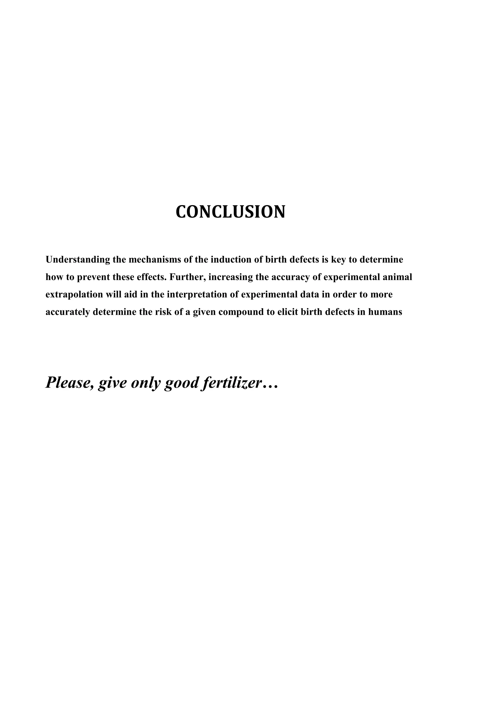 Seminar on Teratogenicity by Sumaraja