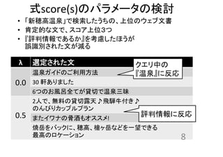ʽscore(s)Υѥ`Ηӑ	
	
 x줿	
0.0	
ȪɤΤ÷ 	
30	
 ?܎ޤ 	
6ĤΤLȫƤJФȪ 	
0.5	
2ˤǡoϤJ¶?wnţ?	
 ?
ΤӤꥫåץץ 	
ޤʤιǾƤ⥪!	
 ?	
Хåˡ[ߡʤɤһǤ	
 ?
ߤΥ` 	
 8	
 ?
?? ·[ȪǗΡλΥĕ	
 ?
?? ϶ĤĤǡλ	
 ?
?? uǤ뤫򿼑]ۤ	
 ?
`Re줿Ĥp	
Ф	
 ?
Ȫ˷	
 ?
u˷	
 ?
 