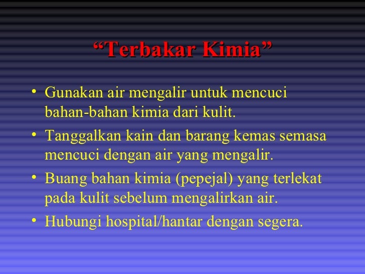 Terbakar Dan Melecur