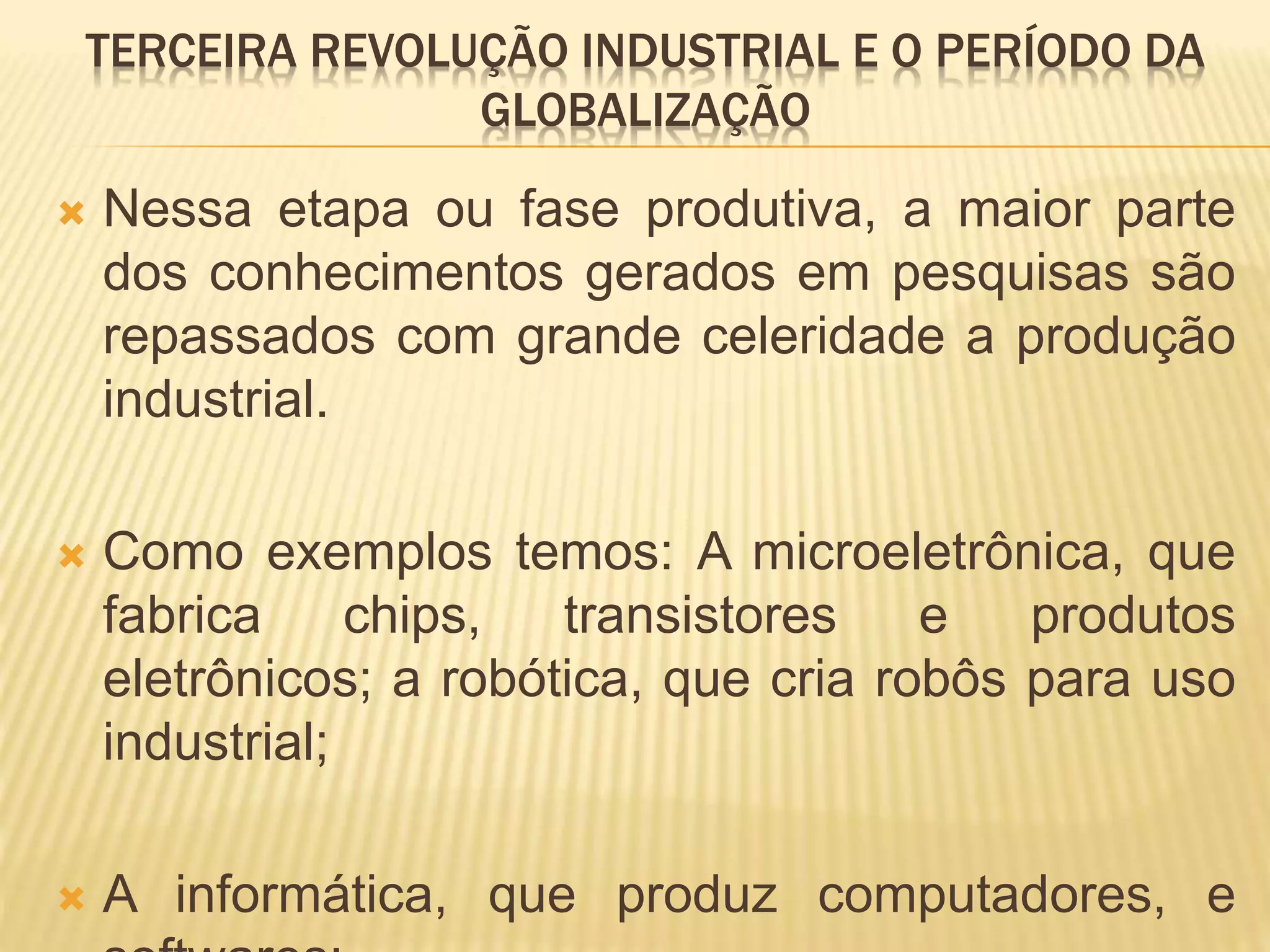 Principais Caracteristicas Da Terceira Revolução Industrial - BINKEDU