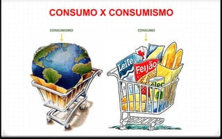 CONSUMO X CONSUMISMO
 