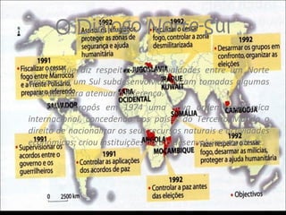 O Diálogo Norte-Sul No que diz respeito às desigualdades entre um Norte próspero e um Sul subdesenvolvido, foram tomadas algumas medidas  para atenuar a diferença. ONU - propôs em 1974 uma nova ordem económica internacional, concedendo aos países do Terceiro Mundo o direito de nacionalizar os seus recursos naturais e actividades económicas; criou instituições para o desenvolvimento deste. 