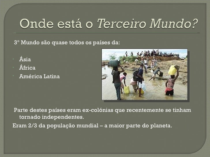 Ajuda Internacional Aos Paises Do Terceiro Mundo