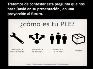 Tratemos de contestar esta pregunta que nos
hace David en su presentación , en una
proyección al futuro.

 