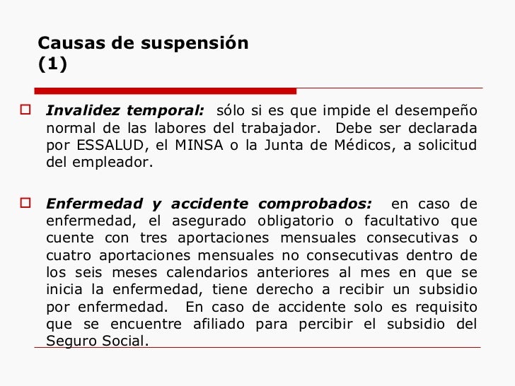 SUSPENSION-EXTINCION DEL CONTRATO DE TRABAJO