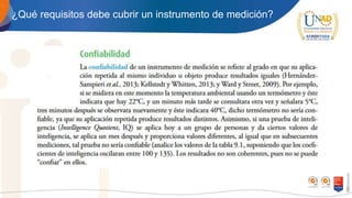 ¿Qué requisitos debe cubrir un instrumento de medición?
 