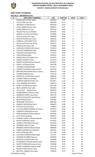 Tercer examen cepre unsch | PDF
