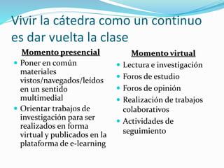 Es un cambio metodológico
 Es esencialmente un cambio en la mentalidad del
docente
 Se redefinen los roles
 El docente deja de ser el centro de atención y pasa a ser
un verdadero guía, siendo el alumno el protagonista de
su propio aprendizaje
 El estudiante debe ser consciente y responsable de su
propio aprendizaje, mejorar su autonomía e iniciativa
personal y su pensamiento crítico
 