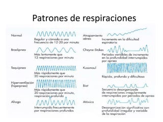 Patrones de respiraciones
 