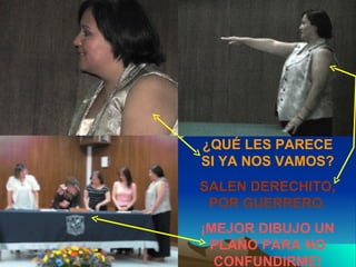 ¿QUÉ LES PARECE SI YA NOS VAMOS? SALEN DERECHITO, POR GUERRERO. ¡MEJOR DIBUJO UN PLANO PARA NO CONFUNDIRME! 
