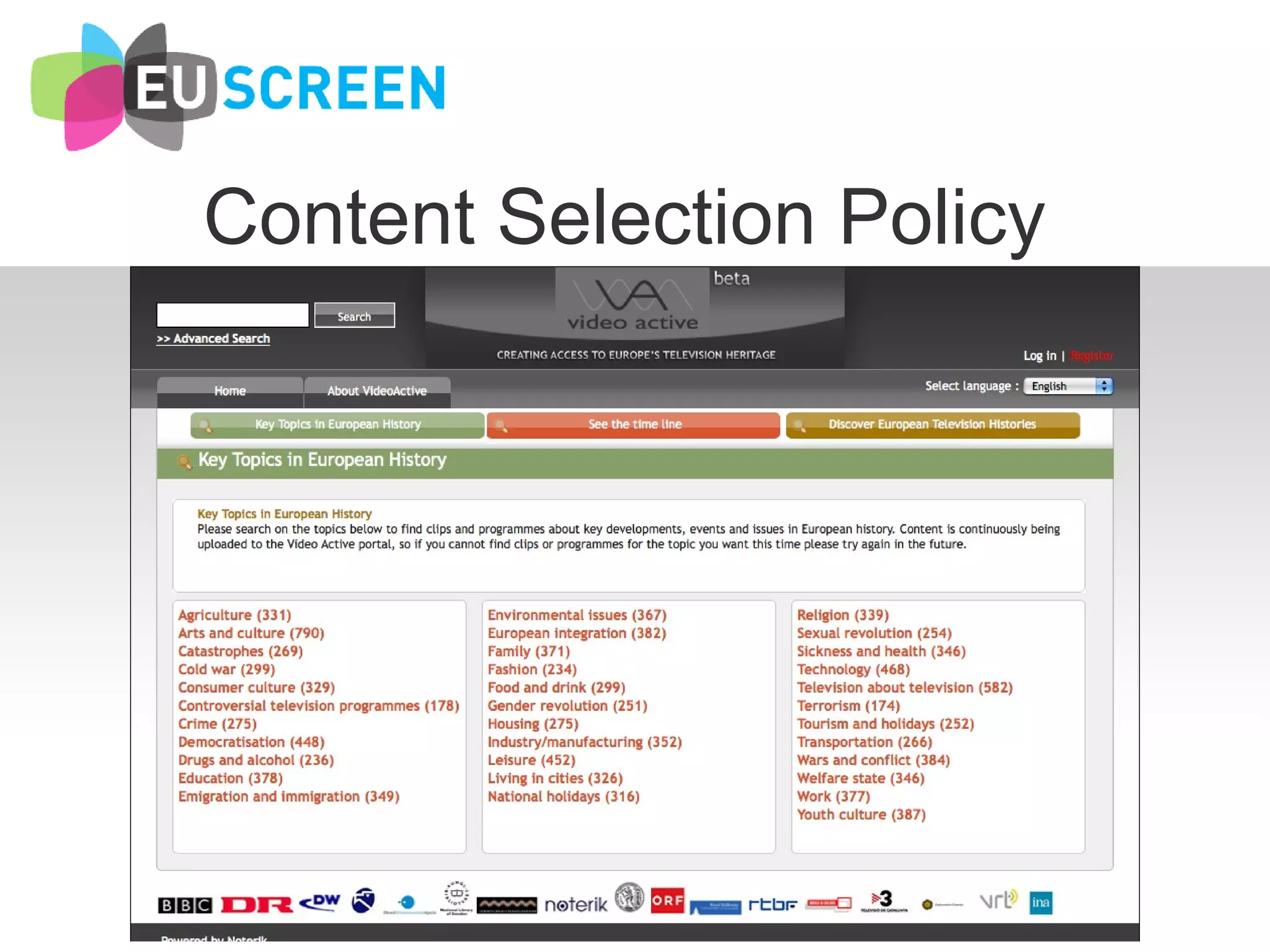 Content Selection Policy 