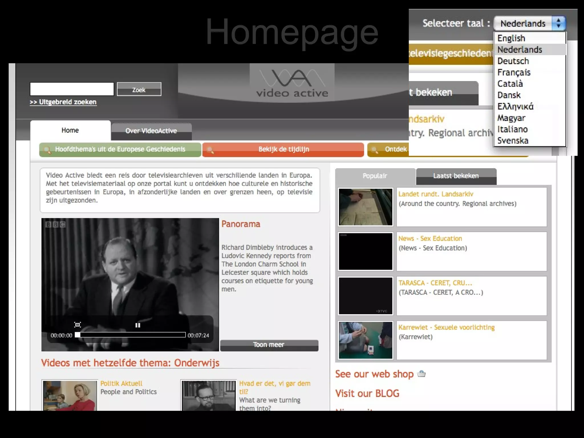 Homepage 