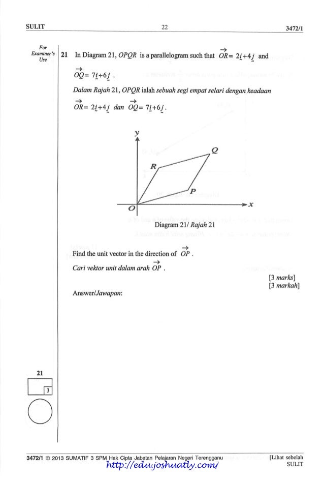 Bank soalan percubaan add maths 2013 pahang