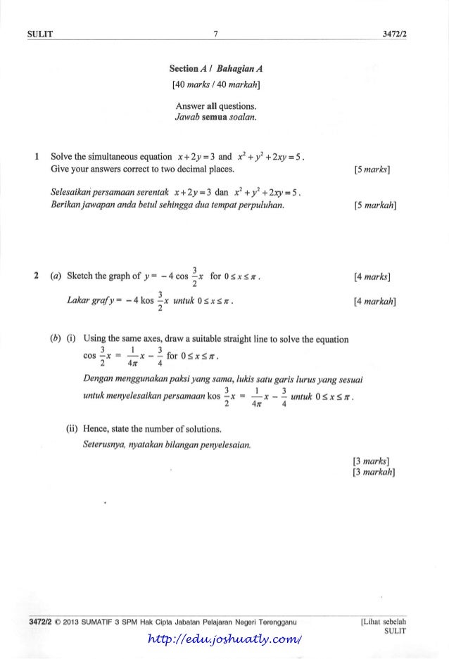 Soalan Add Math Form 5 Bab 1 - ABC Contoh
