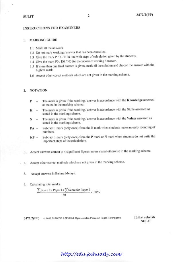 Bank soalan percubaan add maths 2013 pahang